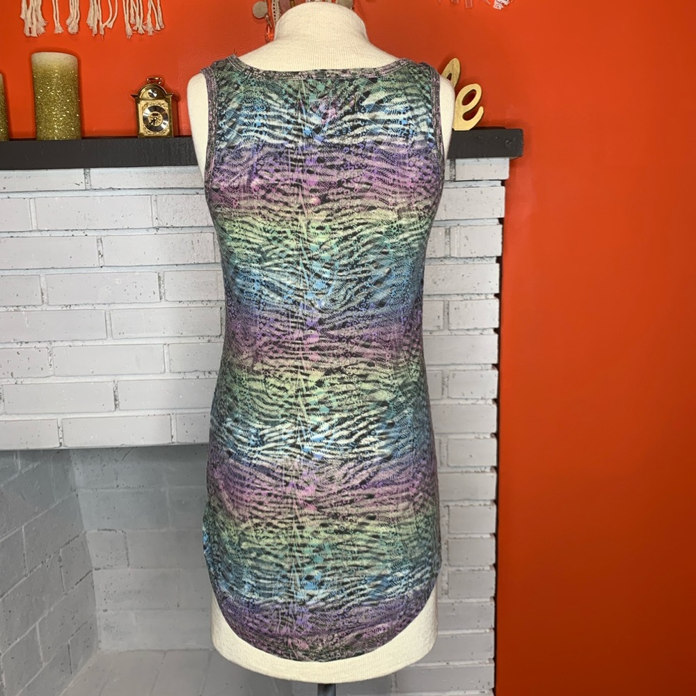 Glo Jeans Multicolored Zebra Print Y2K Tank Top - Picture 4 of 8